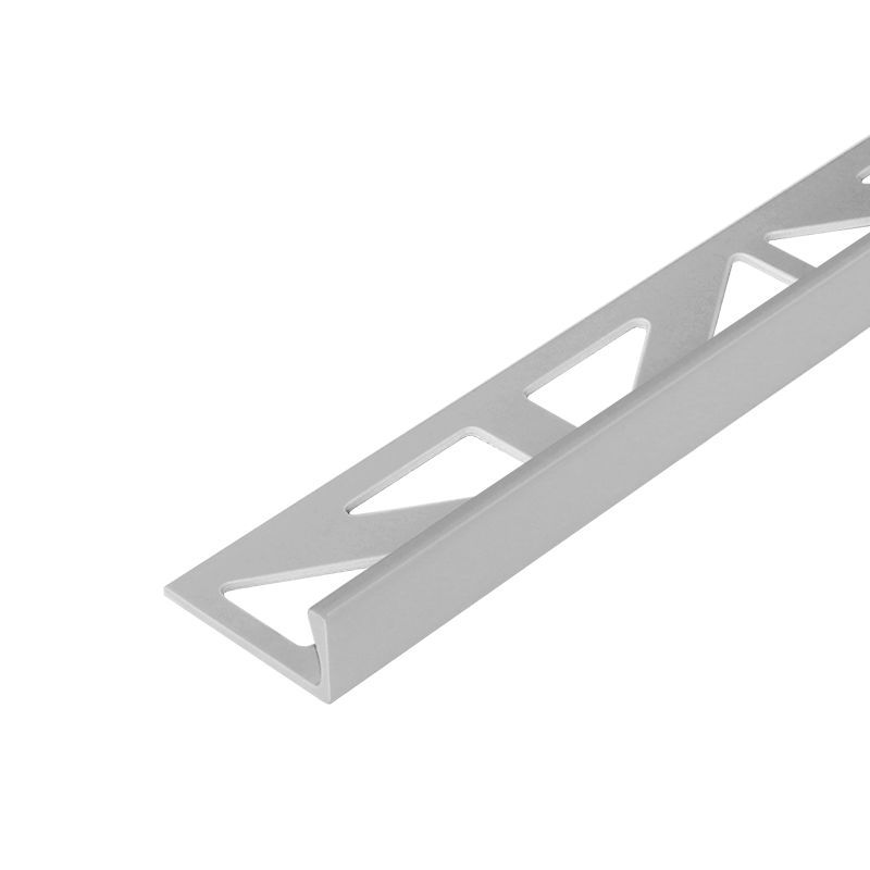 Dural PVC Straight Edge Tile Trim 2.5m Grey Premium Tile Trim